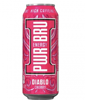 Энергетический напиток PWR Bru - Diablo Cherry, 0.5 л