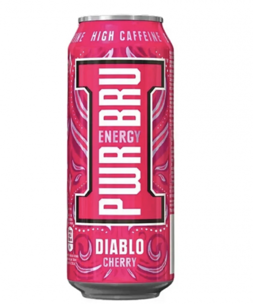 Энергетический напиток PWR Bru - Diablo Cherry, 0.5 л