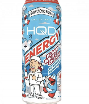 Энергетический напиток HQD - Blago White Cherry (Белая Вишня), 0.45 л