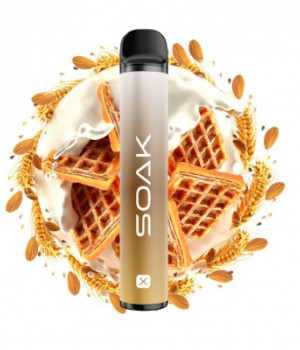 Электронная сигарета Soak X - Waffles (Вафли с миндалем), 1500 затяжек