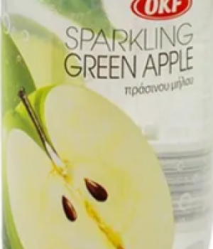 Лимонад OKF Sparkling - Green Apple, 0.35 л
