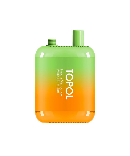 Электронная сигарета Topol Gemini - Peach Mango Ice / Avocado Melon, 10000 затяжек