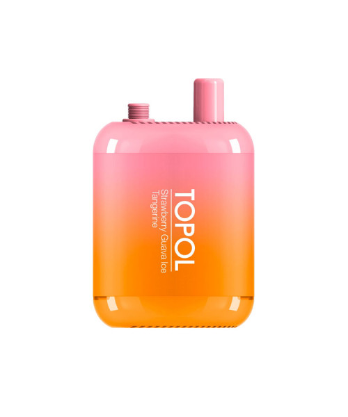 Электронная сигарета Topol Gemini - Strawberry Guava Ice / Tangerine, 10000 затяжек (М)