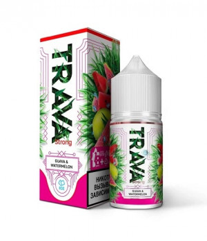 Жидкость Trava 30мл 20мг strong - Арбуз-Гуава-лёд (Guava &amp; Watermelon)