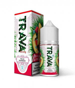 Жидкость Trava 30мл 20мг strong - Малина-дыня-лёд (Melon Raspberry)