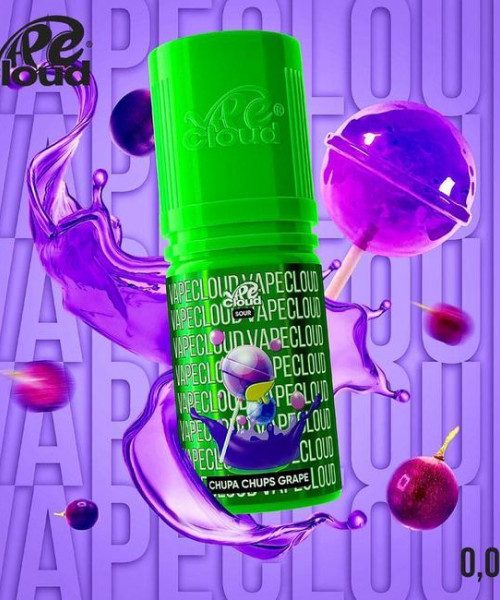 Жидкость Vape Cloud Sour 30 мл 20 мг - Chupa Chups Grape (Кислый виноградный Чупа-Чупс)