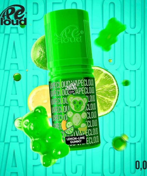 Жидкость Vape Cloud Sour 30 мл 20 мг - Lemon-Lime Gummy (Кислый лимонно-лаймовый мармелад)