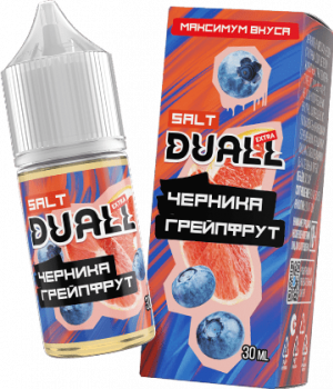 Жидкость DUALL EXTRA 30 мл hard 20 мг - Черника, грейпфрут