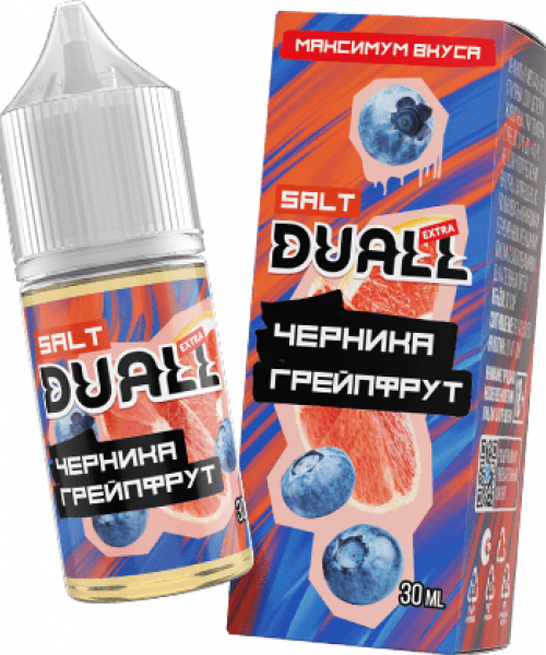 Жидкость DUALL EXTRA 30 мл hard 20 мг - Черника, грейпфрут