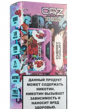 Электронная Сигарета CRZ - Вишневый йогурт, 10000 затяжек