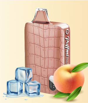 Электронная сигарета Puffmi Dura - Peach ice (Персик Лед), 9000 затяжек