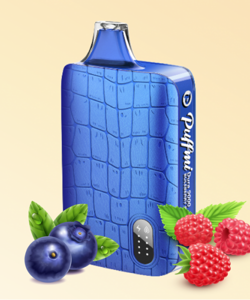 Электронная сигарета Puffmi Dura - Bluberry Raspberry (Черника Малина), 9000 затяжек