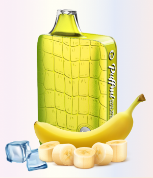 Электронная сигарета Puffmi Dura - Banana Ice (Банан Лед) , 9000 затяжек