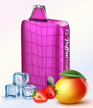 Электронная сигарета Puffmi Dura - Strawberry Mango Ice (Клубника Манго Лед), 9000 затяжек