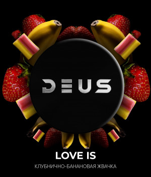 DEUS 20 г Love is (Клубнично-банановая жвачка)