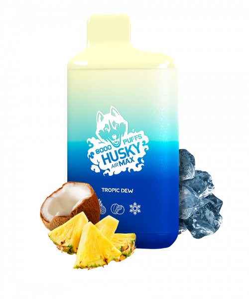 Электронная сигарета Husky Airmax - Tropic dew (Ананас-кокос), 8000 затяжек