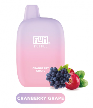 Электронная сигарета Flum Pebble - Cranberry Grape (Клюква Виноград), 6000 затяжек