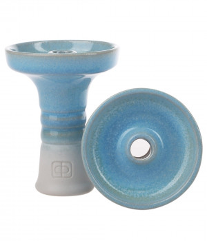 Чаша Форма - Фанел глазурь (Белый/бирюза)