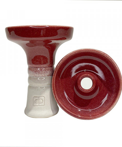 Чаша Форма - Фанел глазурь (Белый/красный)