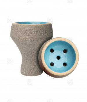 Чаша Форма - Турка бетон (Серый/Голубой)