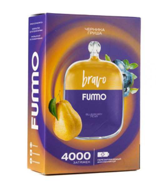 Электронная сигарета Fummo Bravo - Черника Груша, 4000 затяжек
