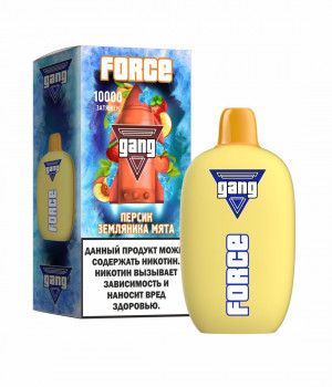 Электронная сигарета Gang Force - Персик Земляника Мята, 10000 затяжек
