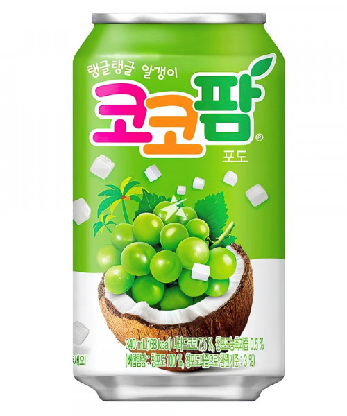 Лимонад Haitai Coco Palm Grapes - Grapes, 0.34