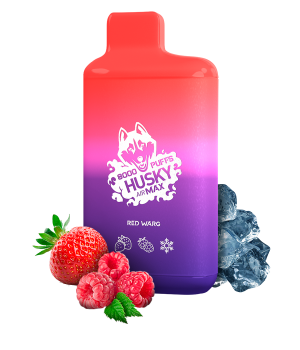 Электронная сигарета Husky Airmax - Red warg (Клубника,малина,лед), 8000 затяжек