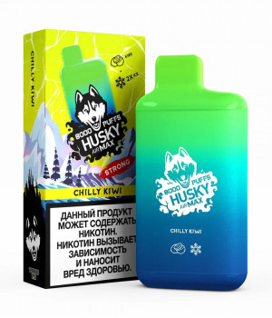Электронная сигарета Husky Airmax - Chilly kivi (Ледяной киви), 8000 затяжек