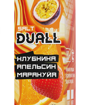 Жидкость DUALL 30 мл 20 мг - Клубника, апельсин, маракуйя