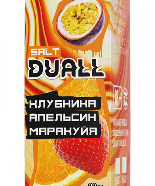 Жидкость DUALL 30 мл 20 мг - Клубника, апельсин, маракуйя