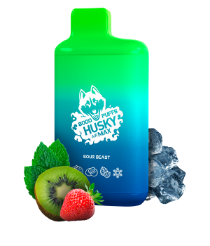 Электронная сигарета Husky Airmax - Sour beast (Клубника-киви), 8000 затяжек