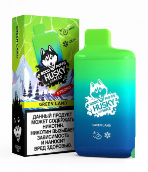 Электронная сигарета Husky Airmax - Green land (Яблоко), 8000 затяжек