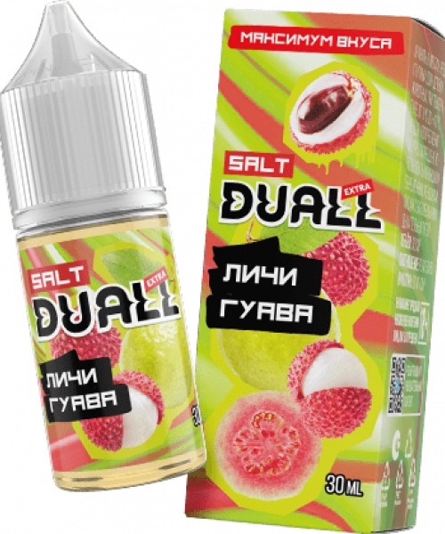 Жидкость DUALL EXTRA 30 мл hard 20 мг - Личи, гуава