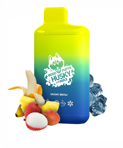 Электронная сигарета Husky Airmax - Frosty palm (Тропические фрукты), 8000 затяжек