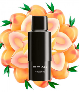 Картридж SOAK Q - Nectarine (сладкий нектарин), 1500 затяжек