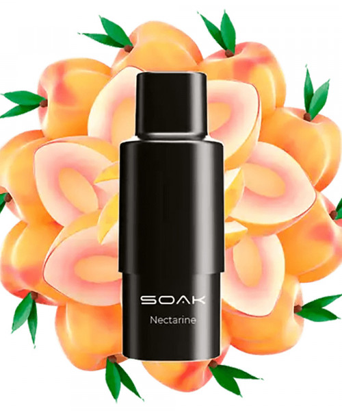 Картридж SOAK Q - Nectarine (сладкий нектарин), 1500 затяжек