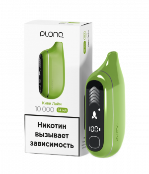 Электронная сигарета PLONQ Max Pro - Киви Лайм, 10 000 затяжек