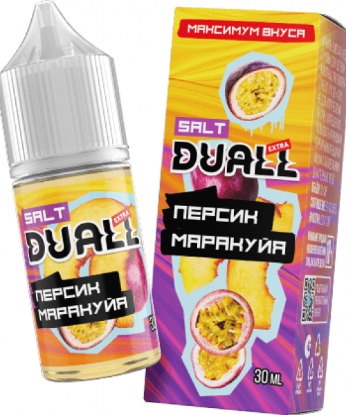 Жидкость DUALL EXTRA 30 мл hard 20 мг - Персик, маракуйя