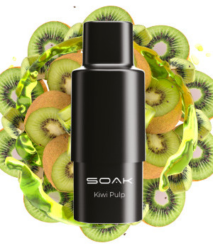 Картридж SOAK Q - Kiwi Pulp (Мякоть киви), 1500 затяжек