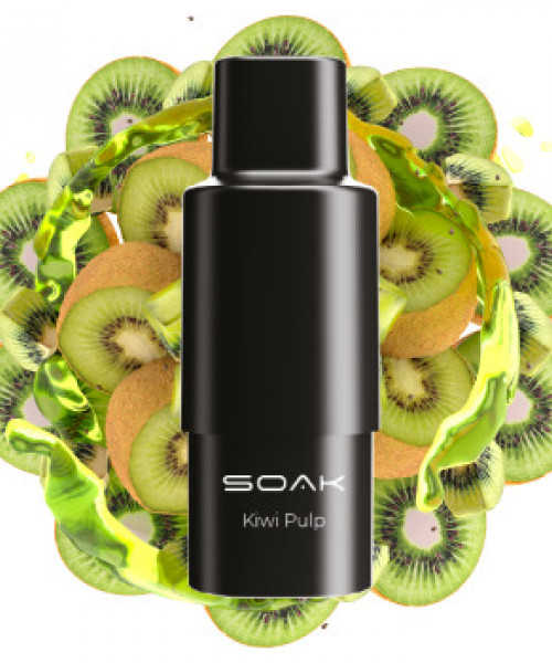Картридж SOAK Q - Kiwi Pulp (Мякоть киви), 1500 затяжек