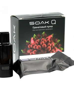 Картридж SOAK Q - Pomegranate Punch (Гранатовый пунш), 3000 затяжек