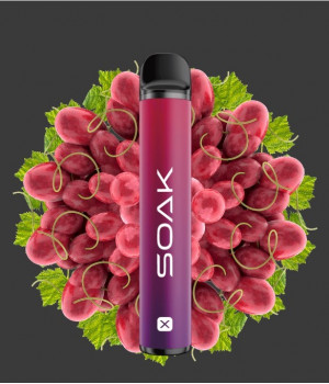 Электронная сигарета Soak X (М) - Rose Grape (Розовый виноград), 2200 затяжек
