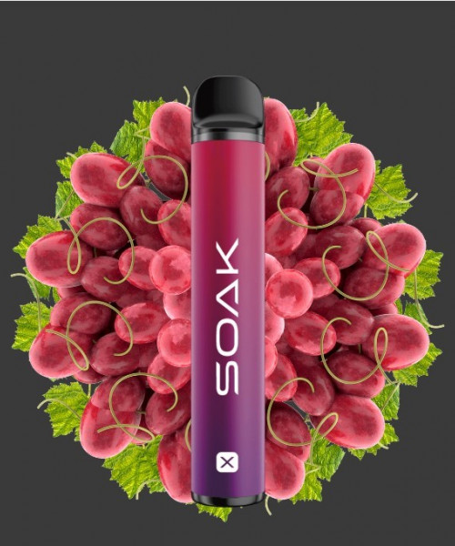 Электронная сигарета Soak X (М) - Rose Grape (Розовый виноград), 2200 затяжек