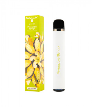 Электронная сигарета Soak X Zero - Pineapple Syrup (Ананасовый сироп), 1500 затяжек