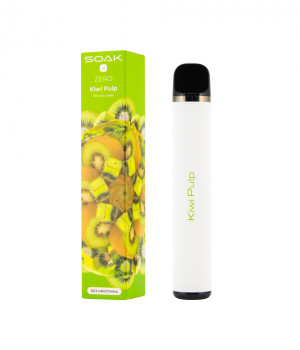 Электронная сигарета Soak X Zero - Kiwi Pulp (Киви), 1500 затяжек