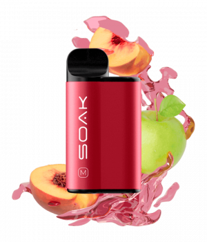 Электронная сигарета Soak M 4000 - Apple Peach Bonbon (Яблоко персик), 4000 затяжек