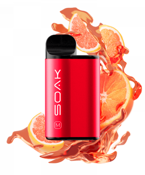 Электронная сигарета Soak M 4000 - Ruby Grapefruit (Рубиновый грейпфрут), 4000 затяжек