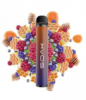 Электронная сигарета Soak X - Dark Honey Berries (Темный мед с ягодами), 1500 затяжек