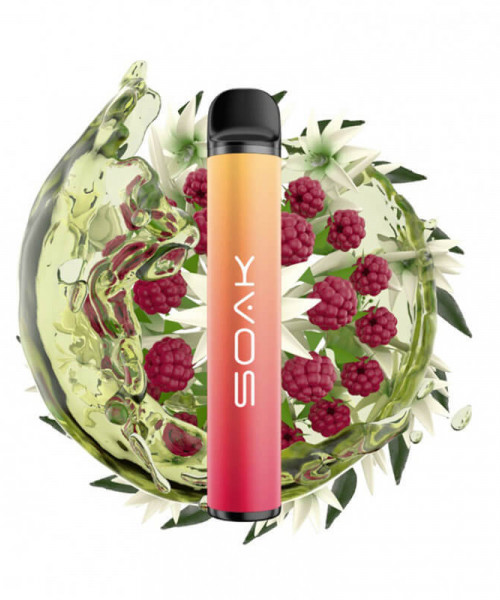 Электронная сигарета Soak X - Jasmin Raspberry Tea (Малиновый чай с жасмином), 1500 затяжек